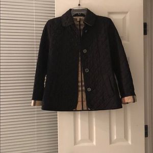 Burberry quilted black jacket